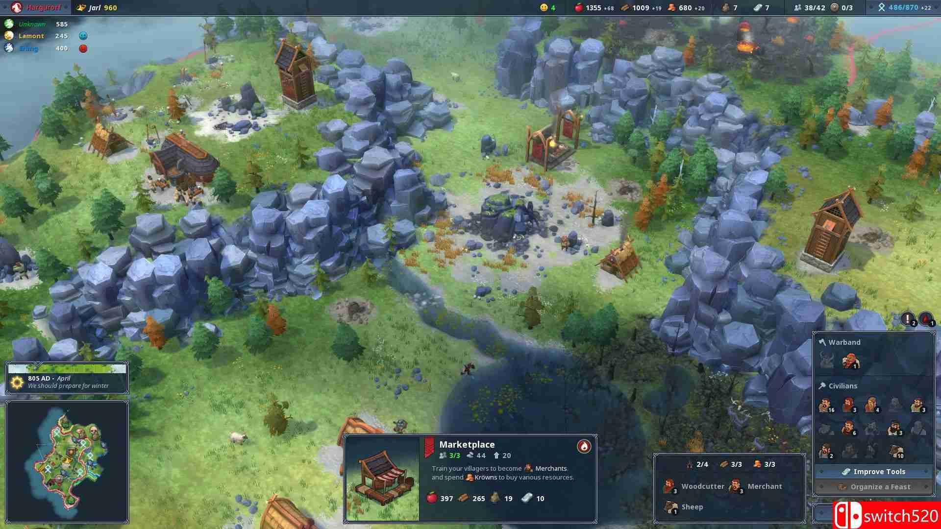 《北加尔（Northgard）》官方中文 集成猫头鹰部落DLC TENOKE镜像版[CN/EN]_3