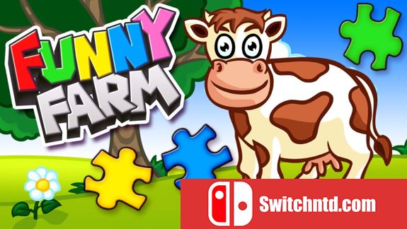 儿童和幼儿的有趣农场动物拼图游戏 Funny Farm Animal Jigsaw Puzzle Game for Kids and Toddlers_0