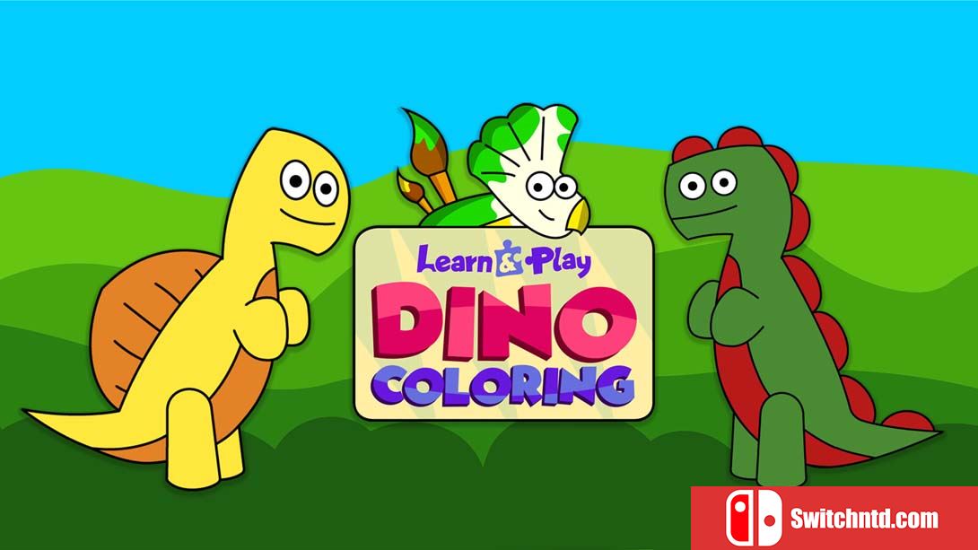 【美版】Learn & Play: Dino Coloring 英语_0