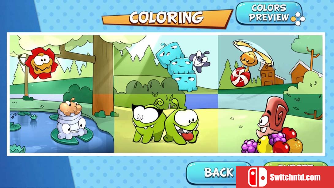 【美版】Om Nom：着色、卡通和拼图 Om Nom: Coloring, Toons & Puzzle 英语_3