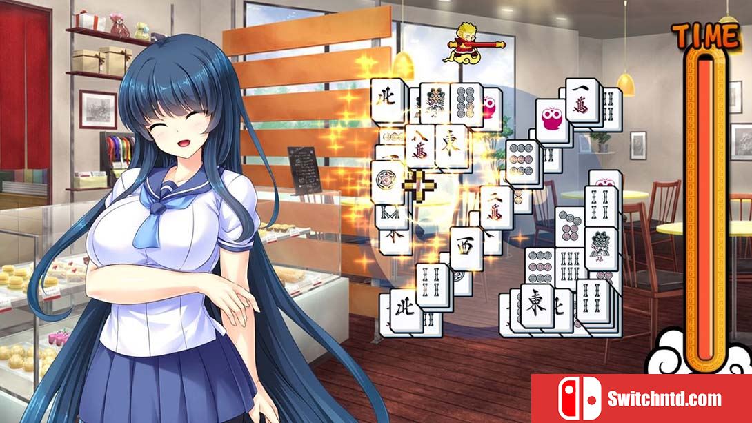 美少女麻将接龙 - 蓝 Pretty Girls Mahjong Solitaire - Blue 中文_4