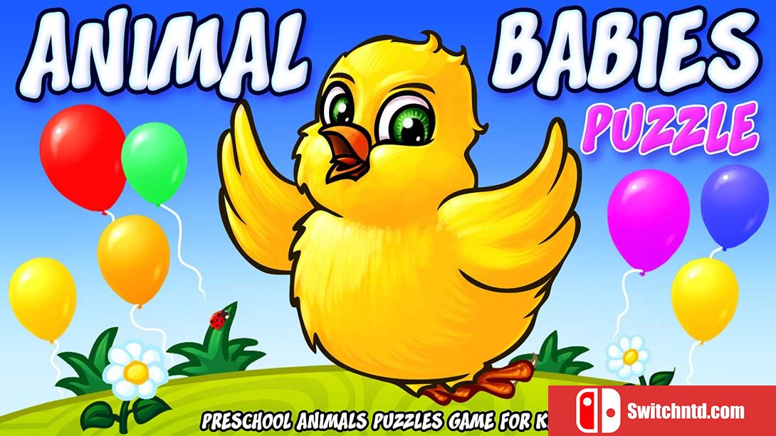 【美版】Animal Babies Puzzle - Top Wooden Preschool Animals Learning Children Kindergart 中文_0