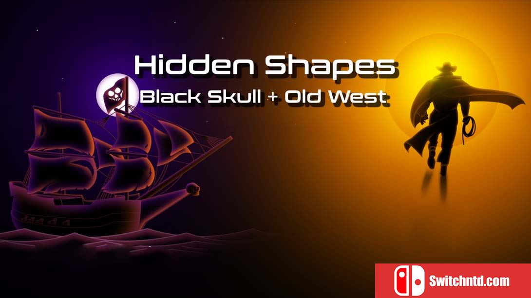 【美版】隐藏形状黑色头骨+旧西部 Hidden Shapes: Black Skull + Old West 英语_0