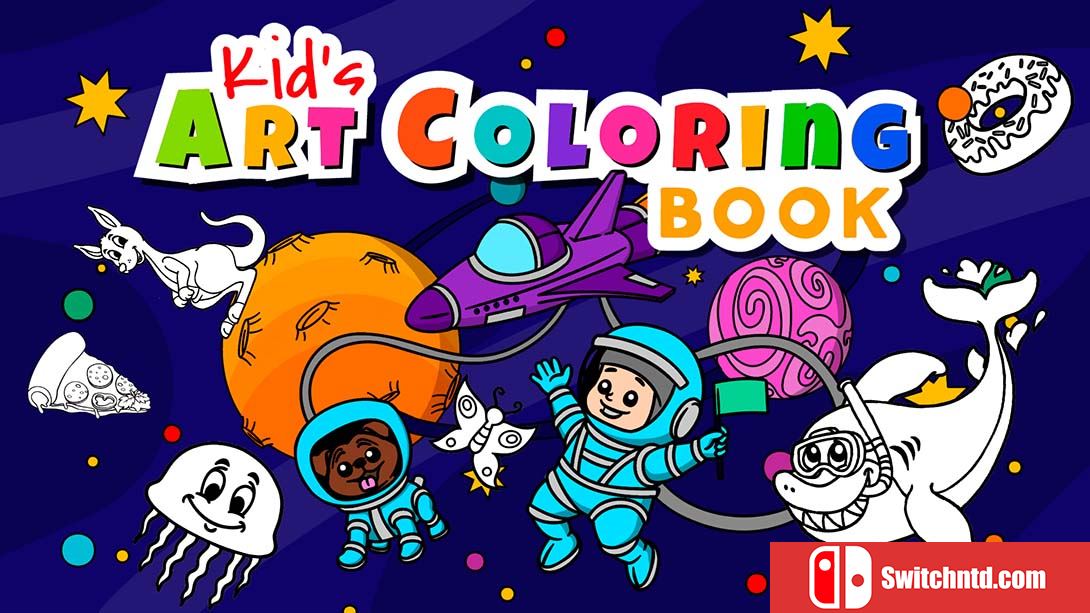 【美版】儿童艺术涂色书 Kid's Art Coloring Book 英语_0