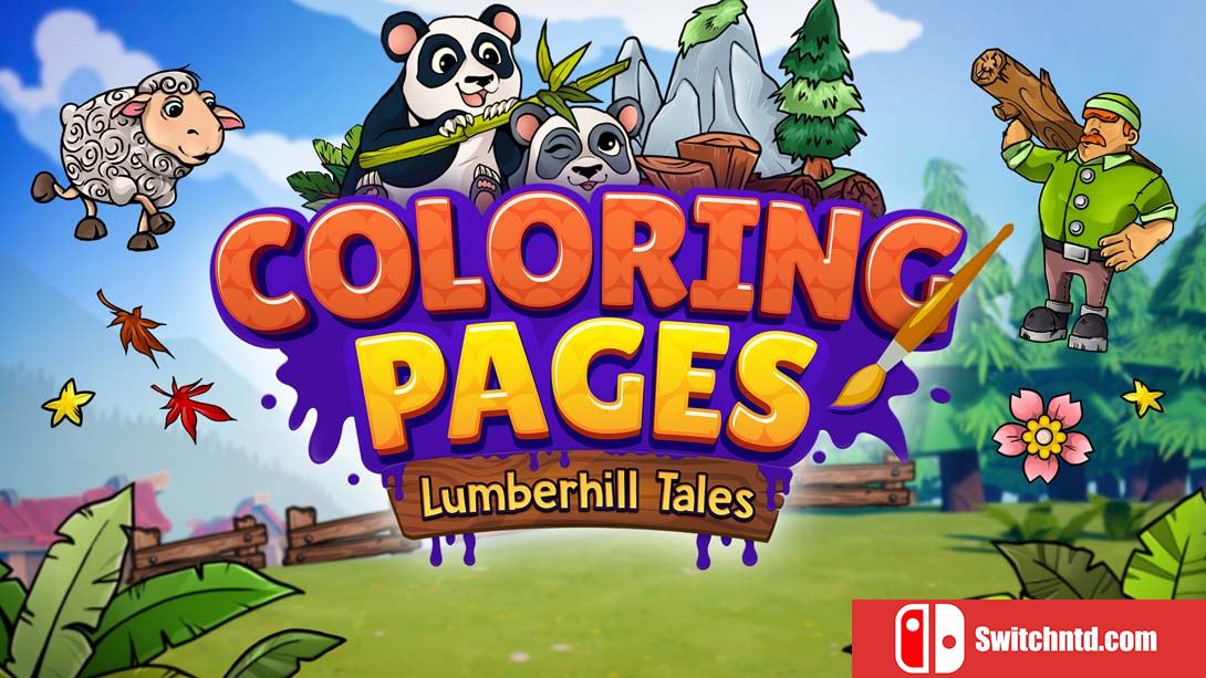 【美版】着色页:兰伯希尔故事 Lumberhill Tales: Coloring Pages 中文_0