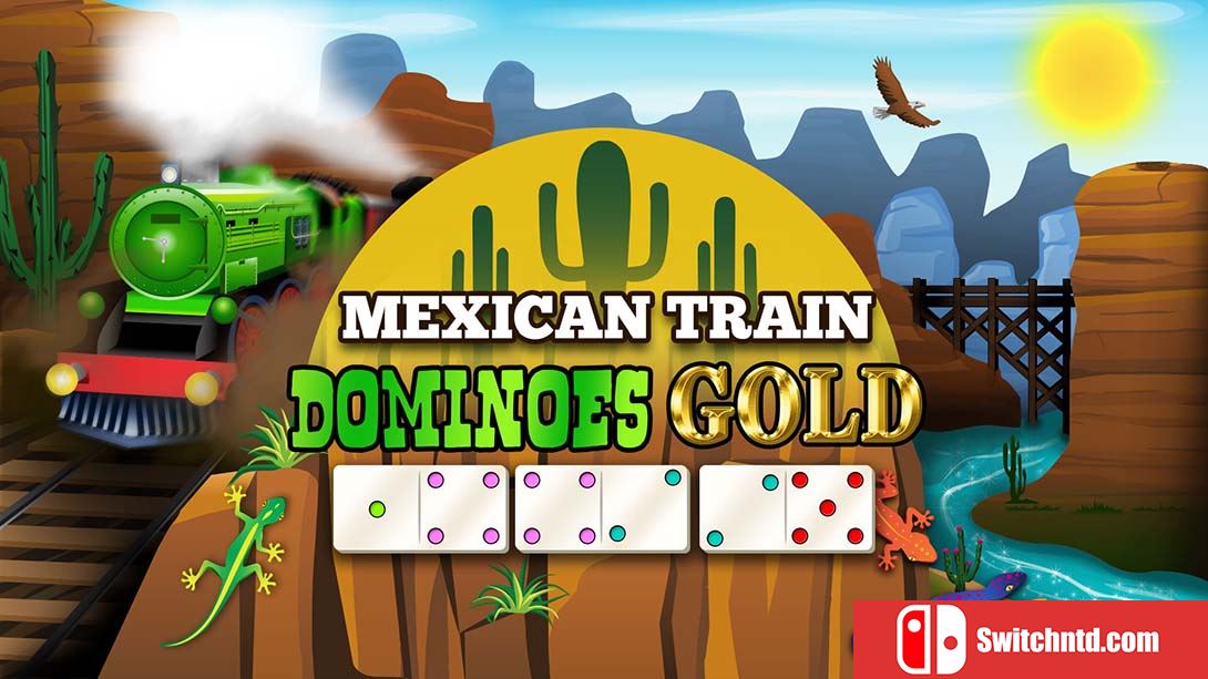 墨西哥货车多米诺骨金牌 Mexican Train Dominoes Gold 英语_0