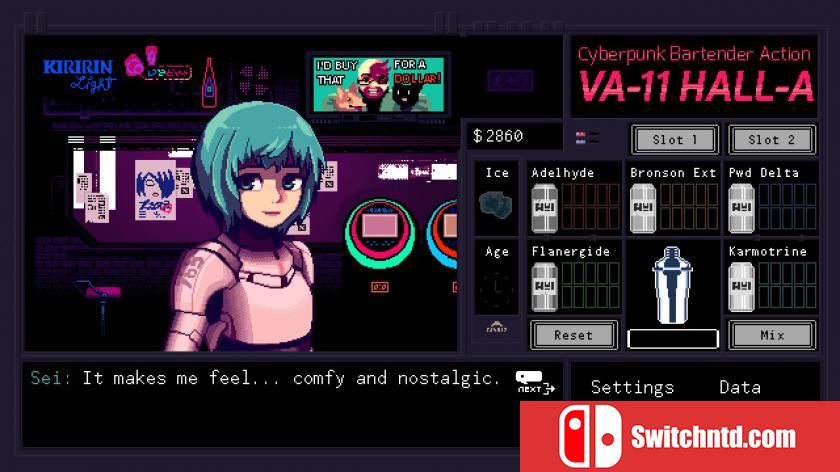 VA-11 HALL-A：赛博朋克酒保行动 VA-11 Hall-A: Cyberpunk Bartender Action_5